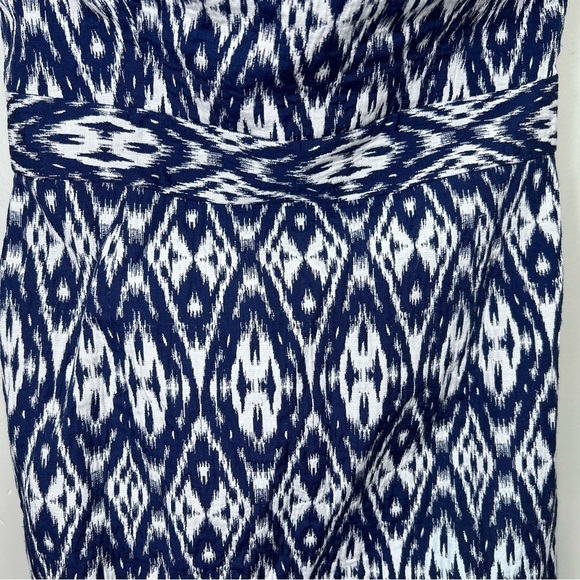 Banana Republic Strapless Ikat Dress Size 8 - Picture 3 of 12